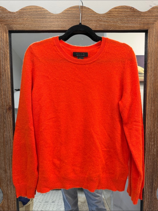 Tahari Sweaters - Tahari Men's Orange Crewneck Knit Sweater